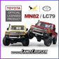 MN82 1:12 Retro with LED Lights, Full Scale Analog LC79, Four-wheel RC Car