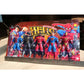 Spider-Man Batman Superman Iron Man Model set
