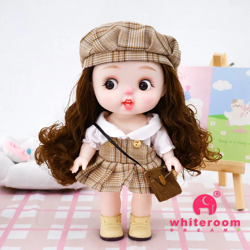 Dolls Toys Girl Doll Big Head Cute Baby Festival Gift Reborn Kids Dolls For Girls 25cm