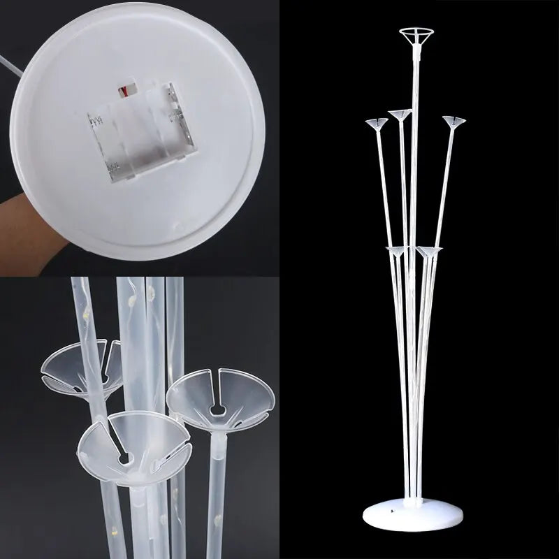 LED Light Balloons Stand Glow LED Baloon Column for Baby Shower Birthday Party Decor Wedding Ballon Stand Accessories
