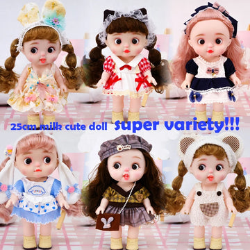 Dolls Toys Girl Doll Big Head Cute Baby Festival Gift Reborn Kids Dolls For Girls 25cm
