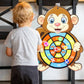 Child Montessori Toys for Kids 2 to 4 Years Old Cartoon Animal Dart Board Sticky Ball Family Interactive Educational Toys Baby