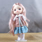 16cm BJD Doll Full Set 13 Moveable Joint Dolls Cartoon Dress Bjd Toy