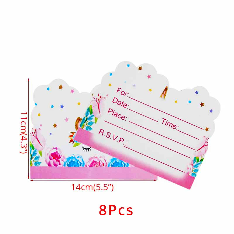 Unicorn Plate Napkin Cups Unicorn Party Supplies Balloons Kids Birthday Party Decoration Baby Shower Girl Kid Birthday Supplies