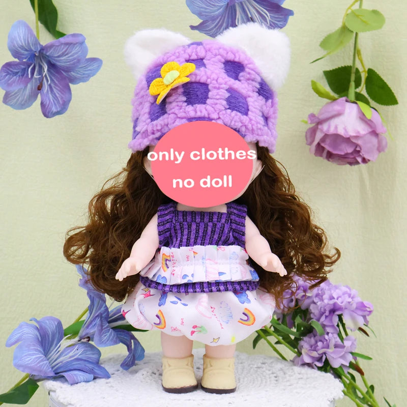 Dolls Toys Girl Doll Big Head Cute Baby Festival Gift Reborn Kids Dolls For Girls 25cm