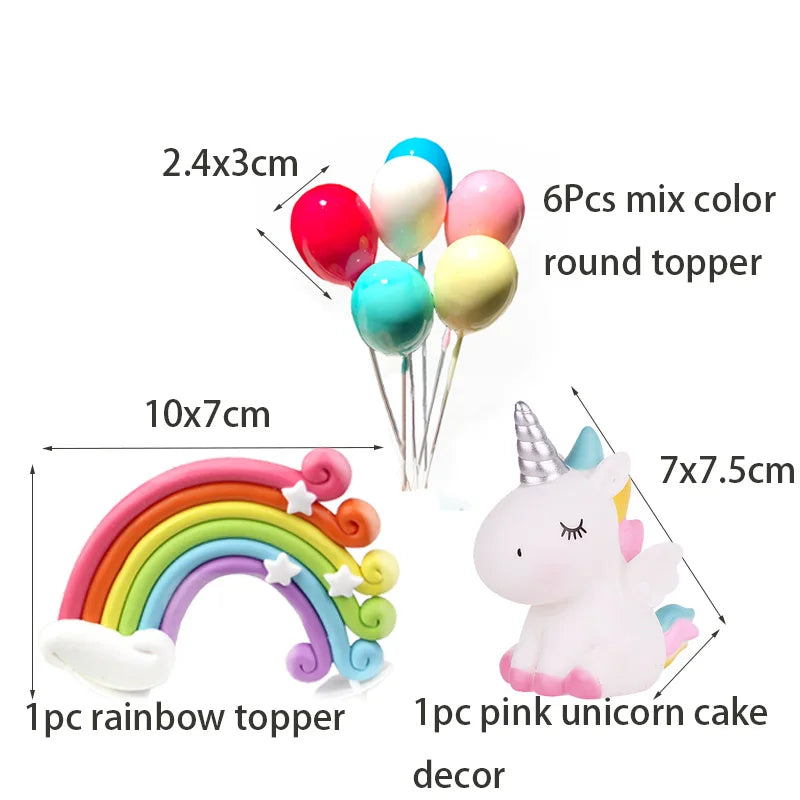 Unicorn Plate Napkin Cups Unicorn Party Supplies Balloons Kids Birthday Party Decoration Baby Shower Girl Kid Birthday Supplies