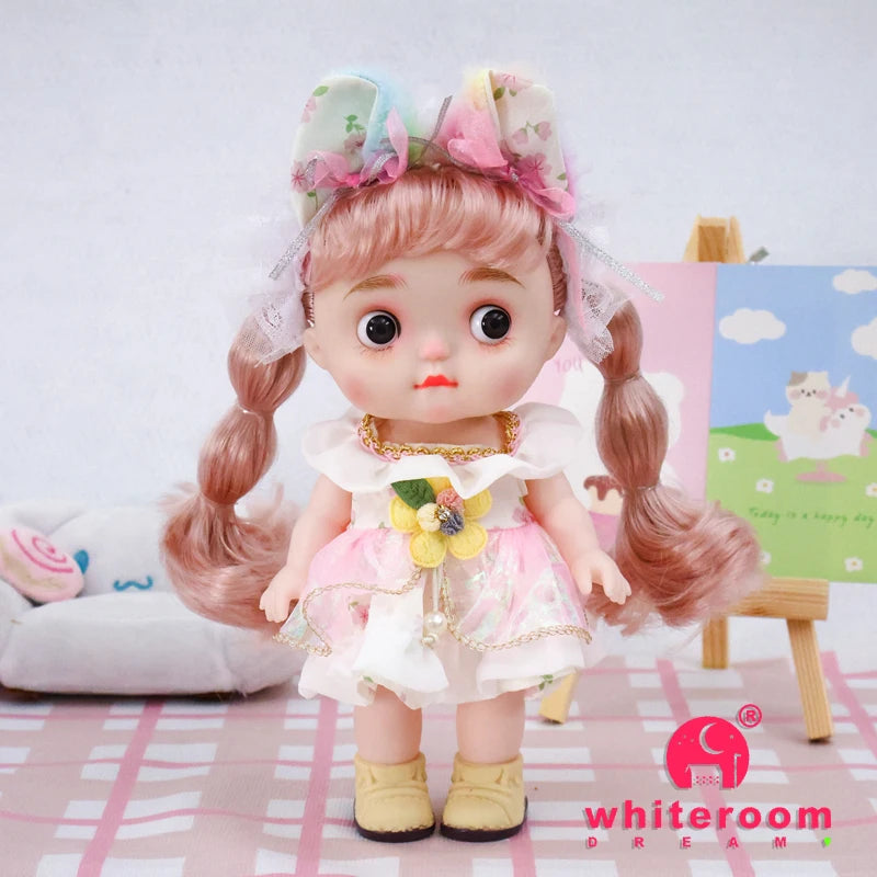 Dolls Toys Girl Doll Big Head Cute Baby Festival Gift Reborn Kids Dolls For Girls 25cm