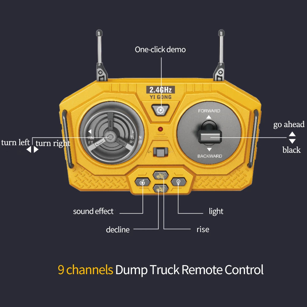 RC Remote Control Toys Radio Control Excavator Dump Truck