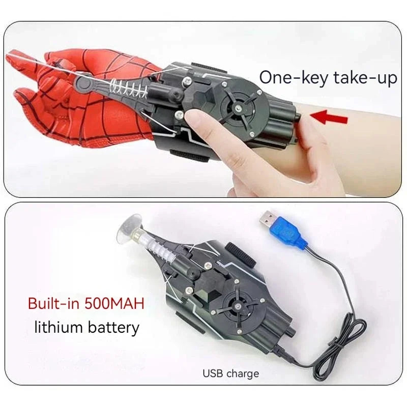 Spiderman Web Shooters Wrist Launcher Shooters Props Shooting Toys