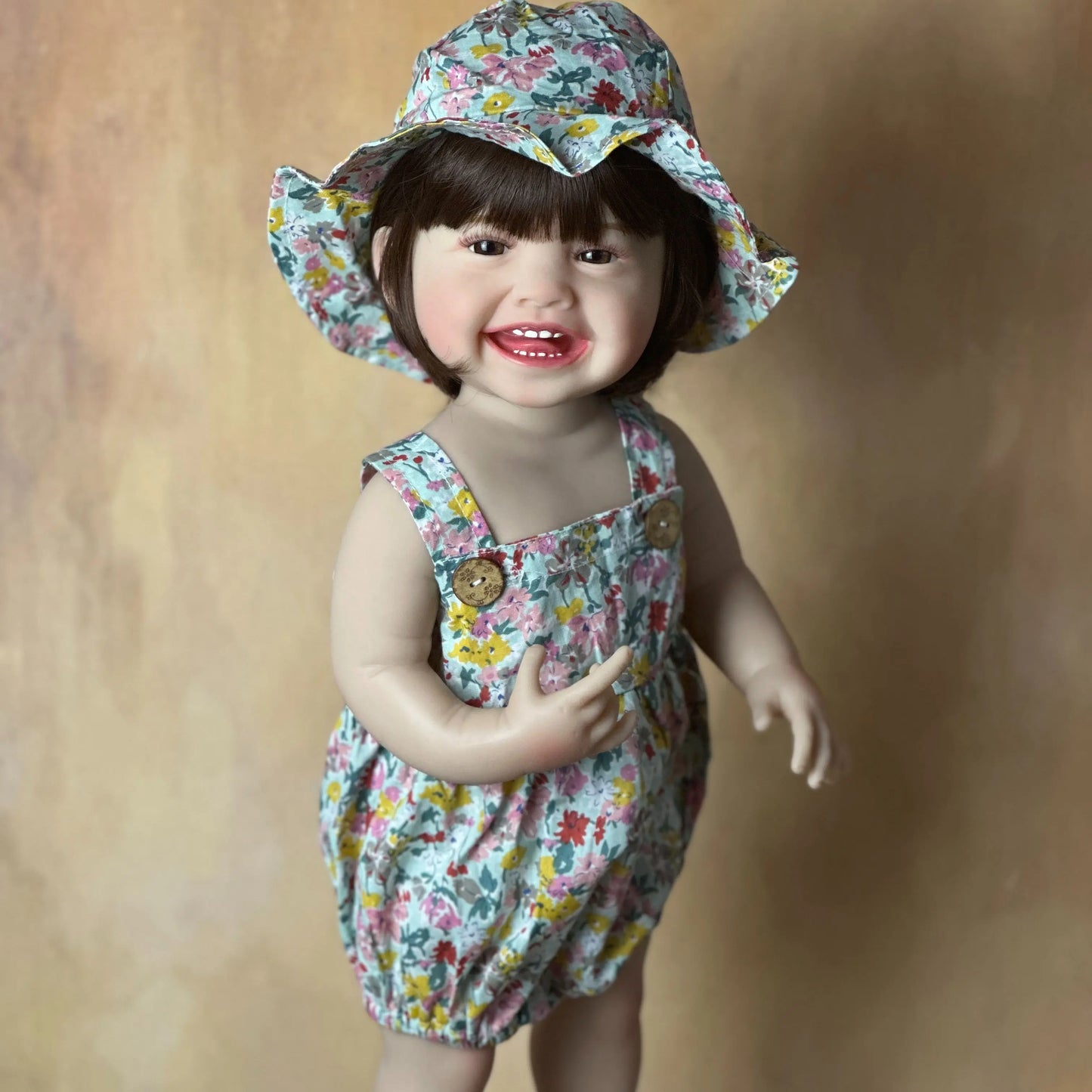 BZDOLL 55CM 22Inch Can Stand Reborn Baby Doll Soft Silicone Body Princess