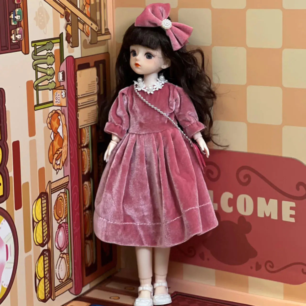 30cm Doll 6-point BJD Dress Doll Little Princess Lolita Girl Toy Doll Multi Joint