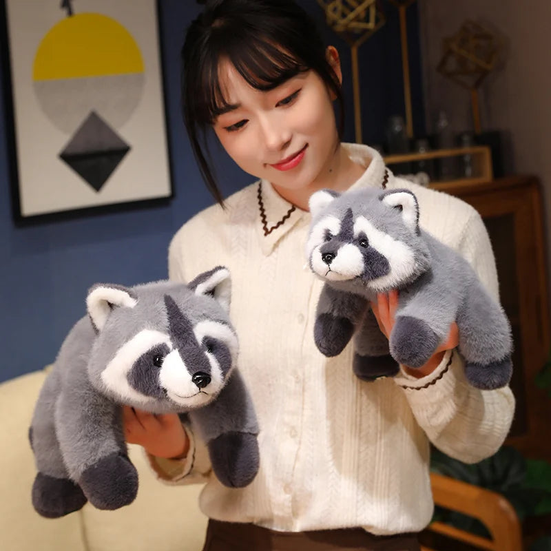 40/55cm Kawaii Raccoon Plush Toy Lovely Raccoon Cute Soft Stuffed Animals
