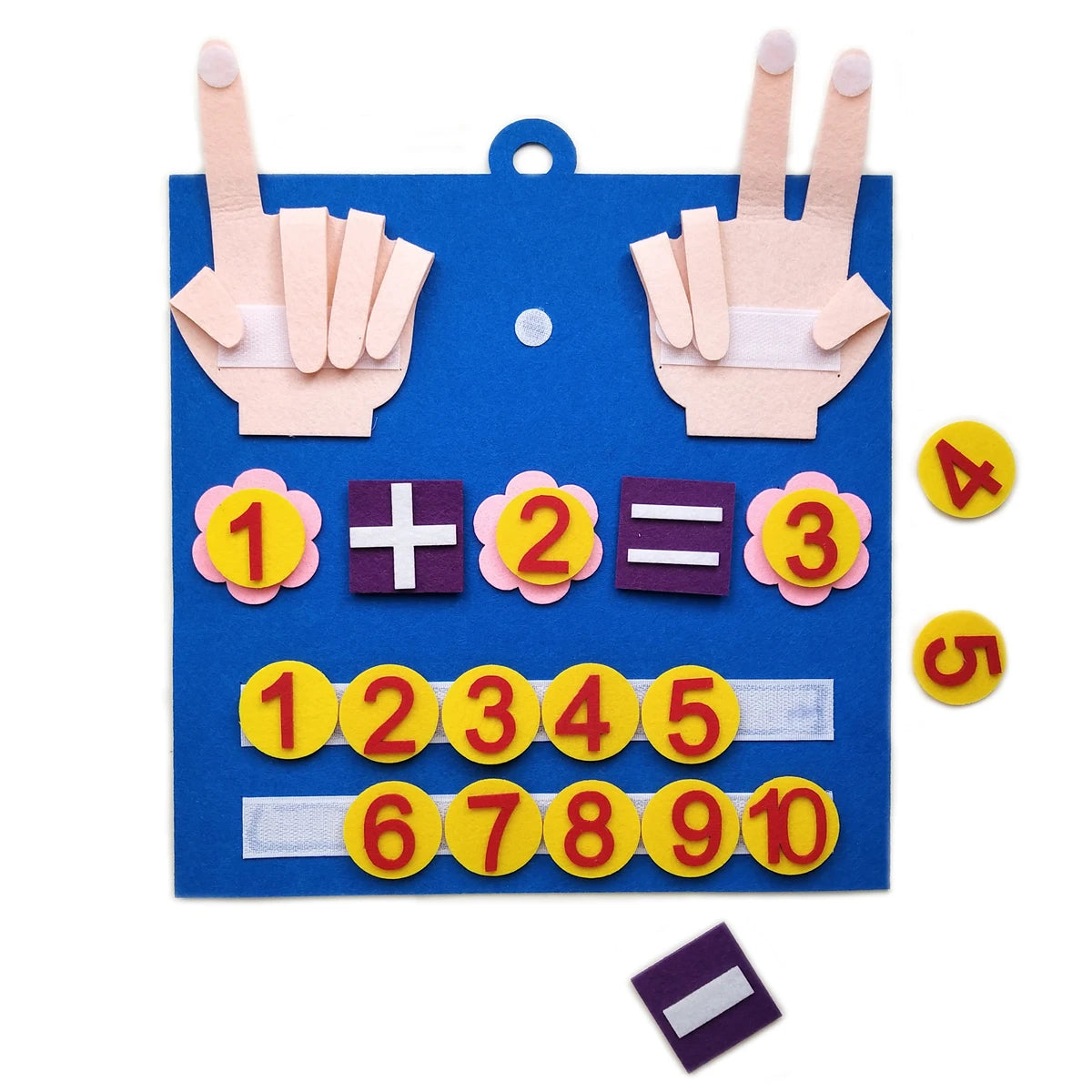 Toddler Montessori Toys Felt Finger Numbers Math Toy Children Counting Early Education