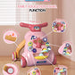 Toddler Toys Hand Push Music Walker Early Educational Electric Lighting Trolley