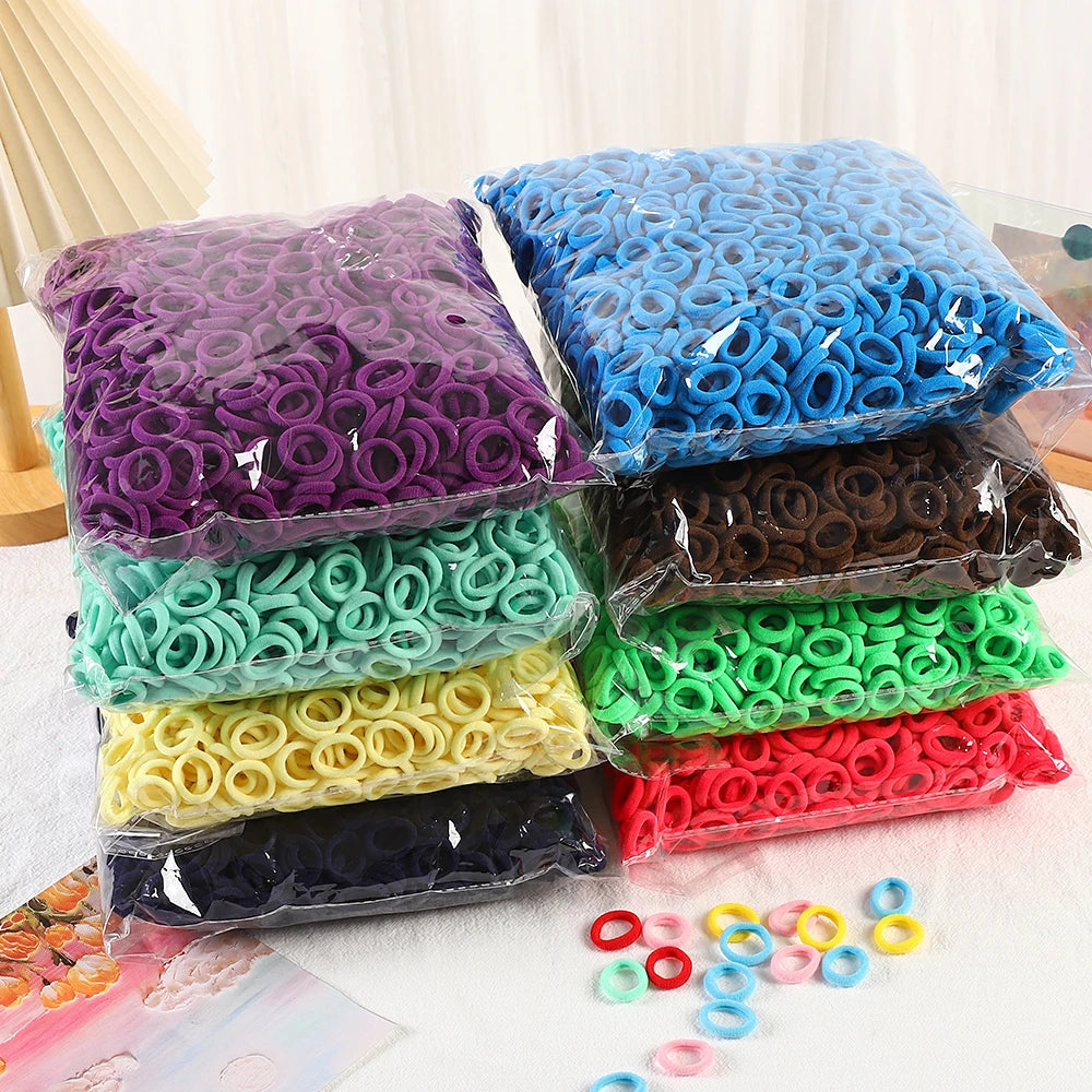 20/50/100Pc Elastic Hair Bands Girls Hair Accessories Mini Colorful Nylon Headband Kids Ponytail Holder Scrunchie Ornaments Gift