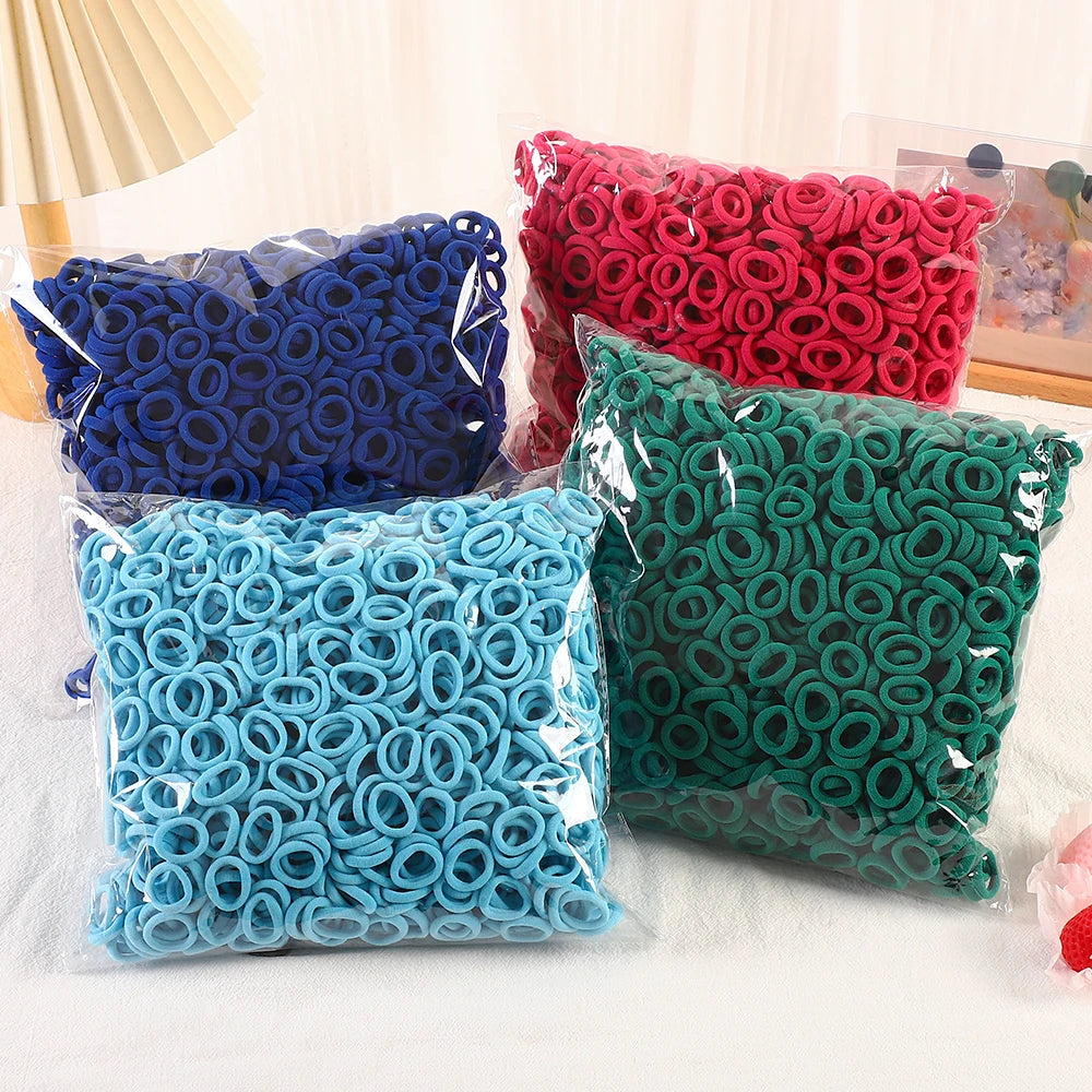 20/50/100Pc Elastic Hair Bands Girls Hair Accessories Mini Colorful Nylon Headband Kids Ponytail Holder Scrunchie Ornaments Gift