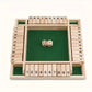 Classic 4 Sided Wooden Board Game With 2 Dice And Shut-The-Box