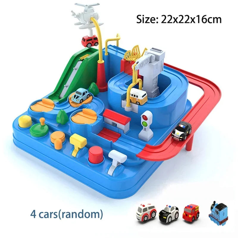 Racing Rail Car for Children Adventure Game Mechanical Interactive Train