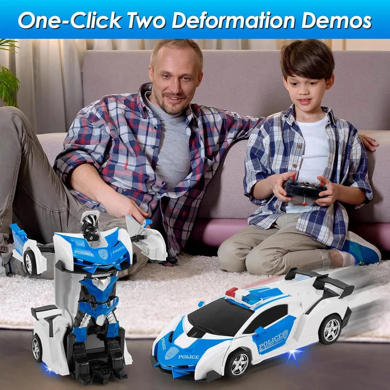 Electric RC Car 2 In 1 Transformation Robots Sports Vehicle