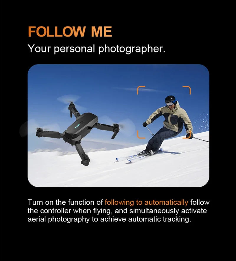 Professional mini remote control drone with E88 4k HD aerial camera