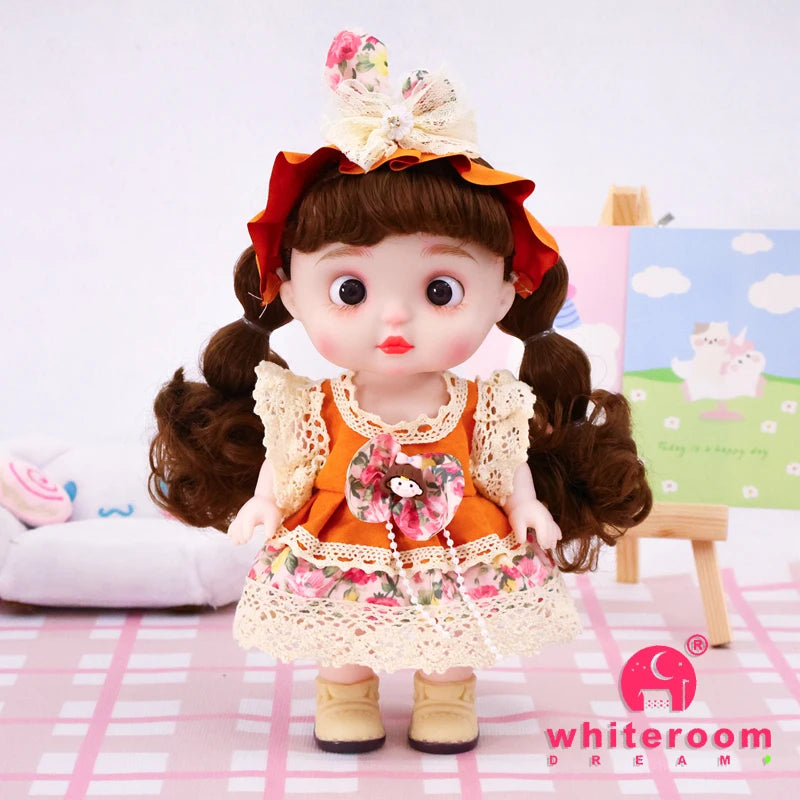 Dolls Toys Girl Doll Big Head Cute Baby Festival Gift Reborn Kids Dolls For Girls 25cm