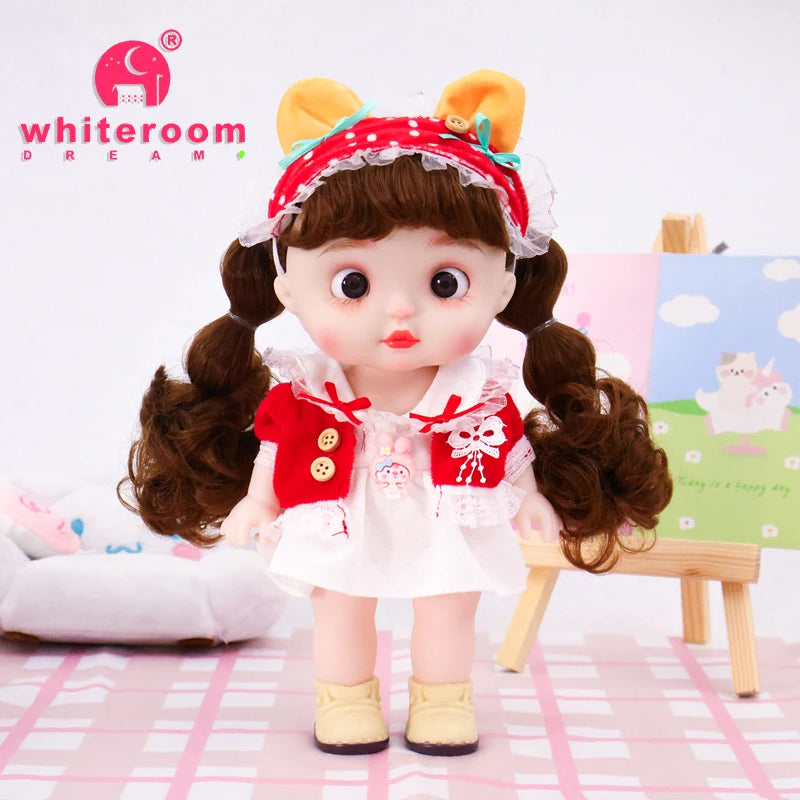 Dolls Toys Girl Doll Big Head Cute Baby Festival Gift Reborn Kids Dolls For Girls 25cm