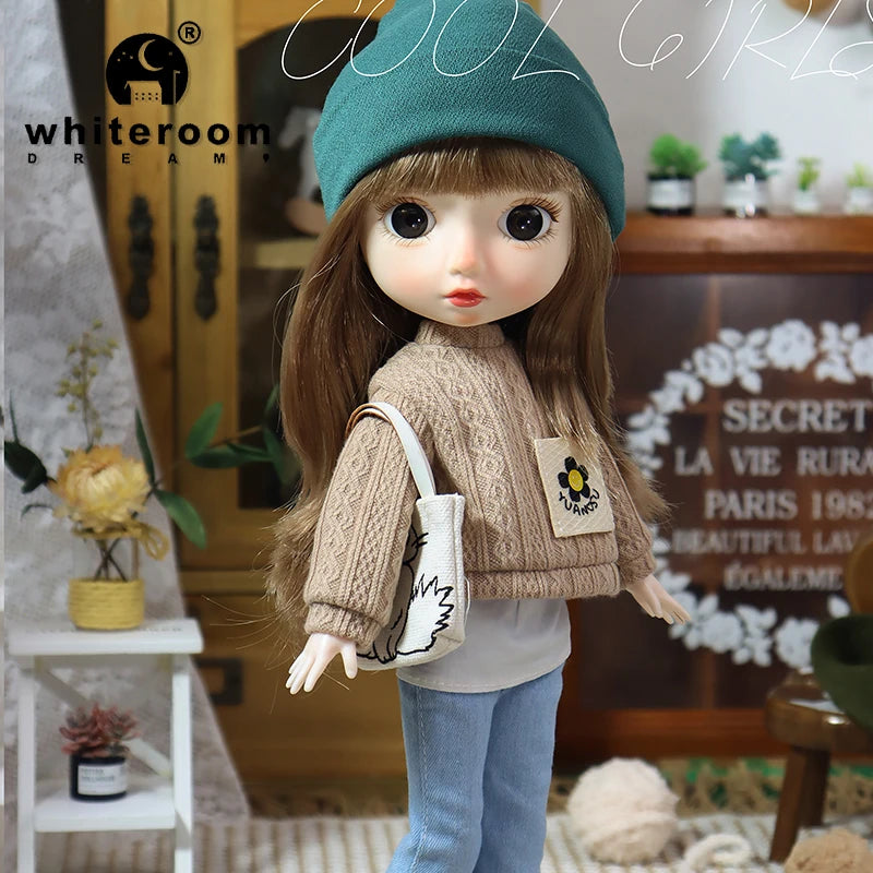 Dolls Toys Girl Doll Big Head Cute Baby Festival Gift Reborn Kids Dolls For Girls 25cm
