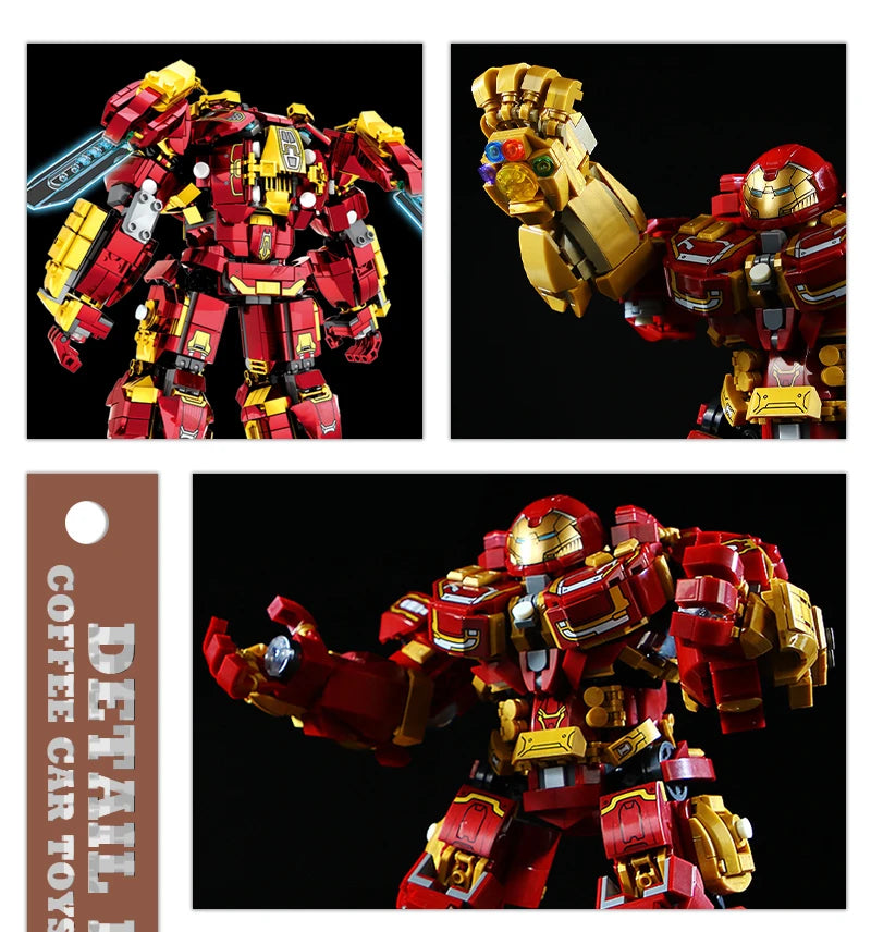 Superheroes Building Blocks Movie Hero Model Armor Iron Robot Bricks Toys