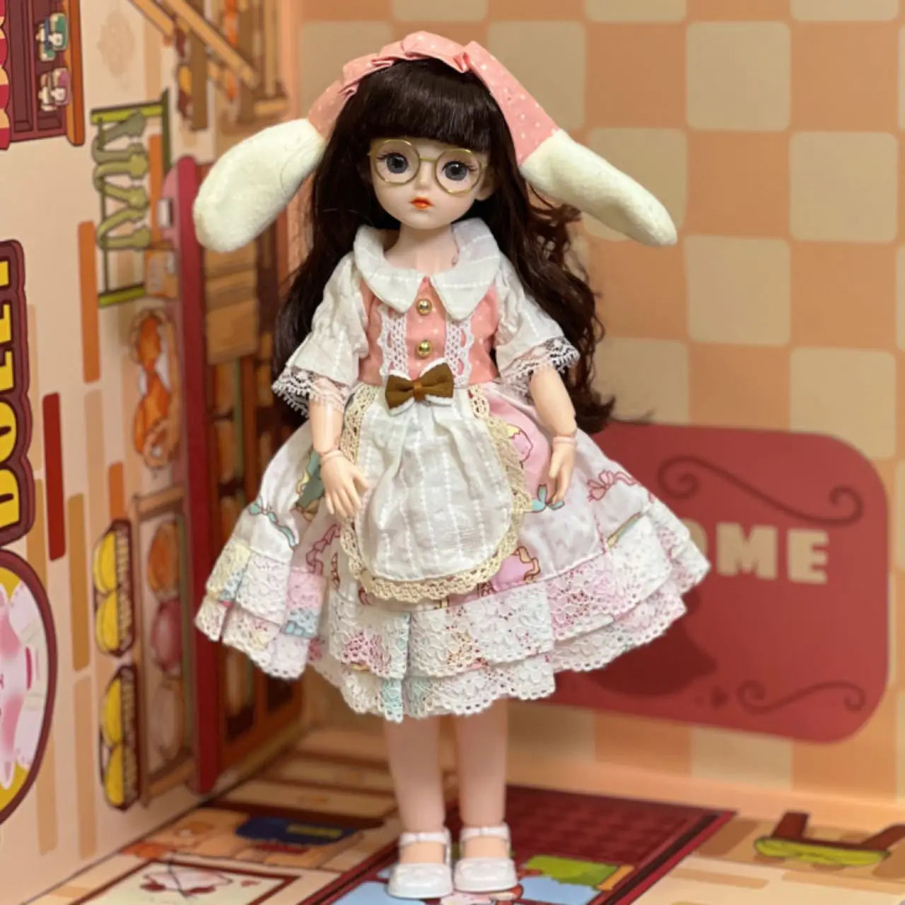 30cm Doll 6-point BJD Dress Doll Little Princess Lolita Girl Toy Doll Multi Joint