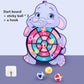 Child Montessori Toys for Kids 2 to 4 Years Old Cartoon Animal Dart Board Sticky Ball Family Interactive Educational Toys Baby