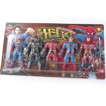 Spider-Man Batman Superman Iron Man Model set