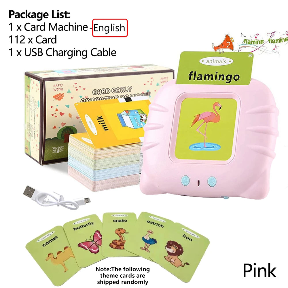 Early Education Flash Card, Talking Flashcards for Kids Preschool English