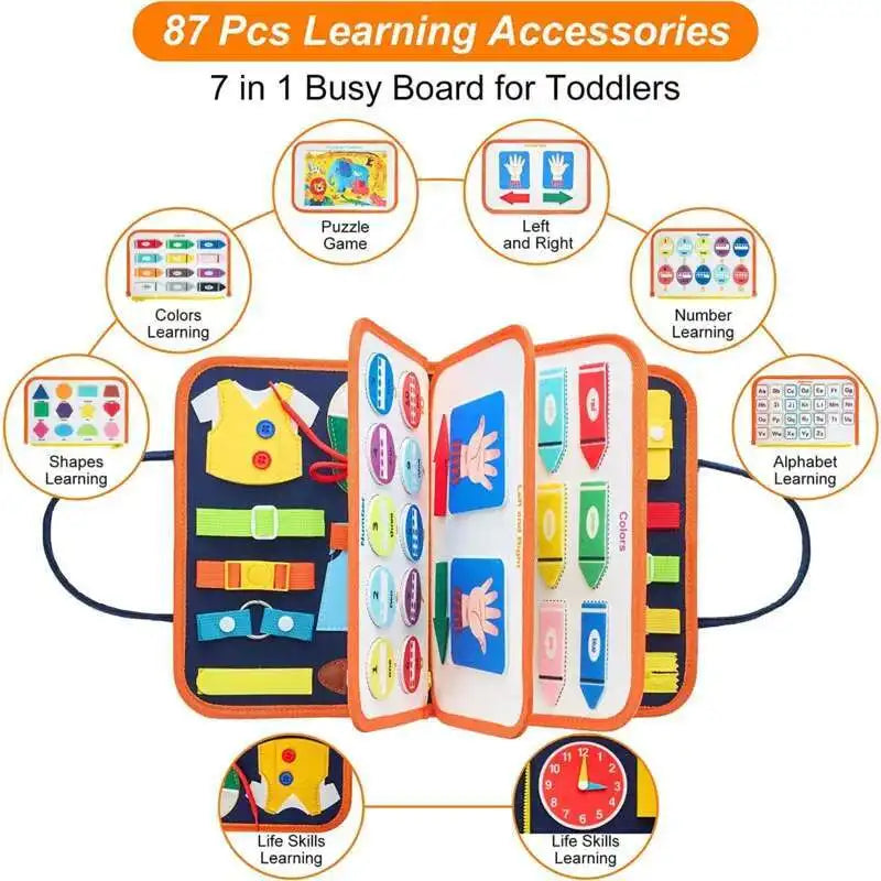 Toddler Busy Board Toddler Travel Toys Montessori Educational Toys