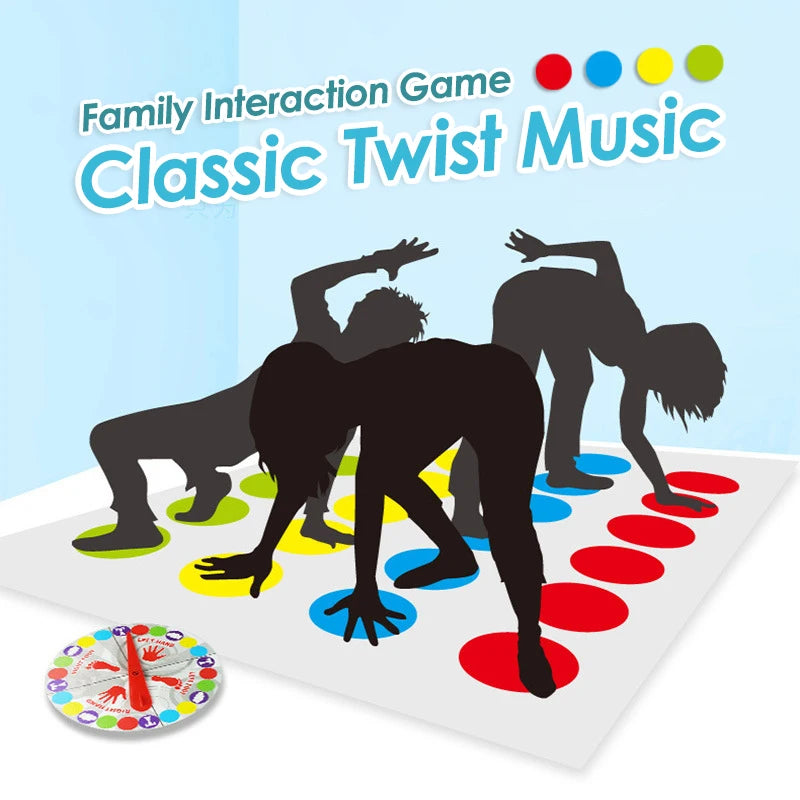 1 Set Twist Game Funny Kid Family Body Twist Move Mat Board Game