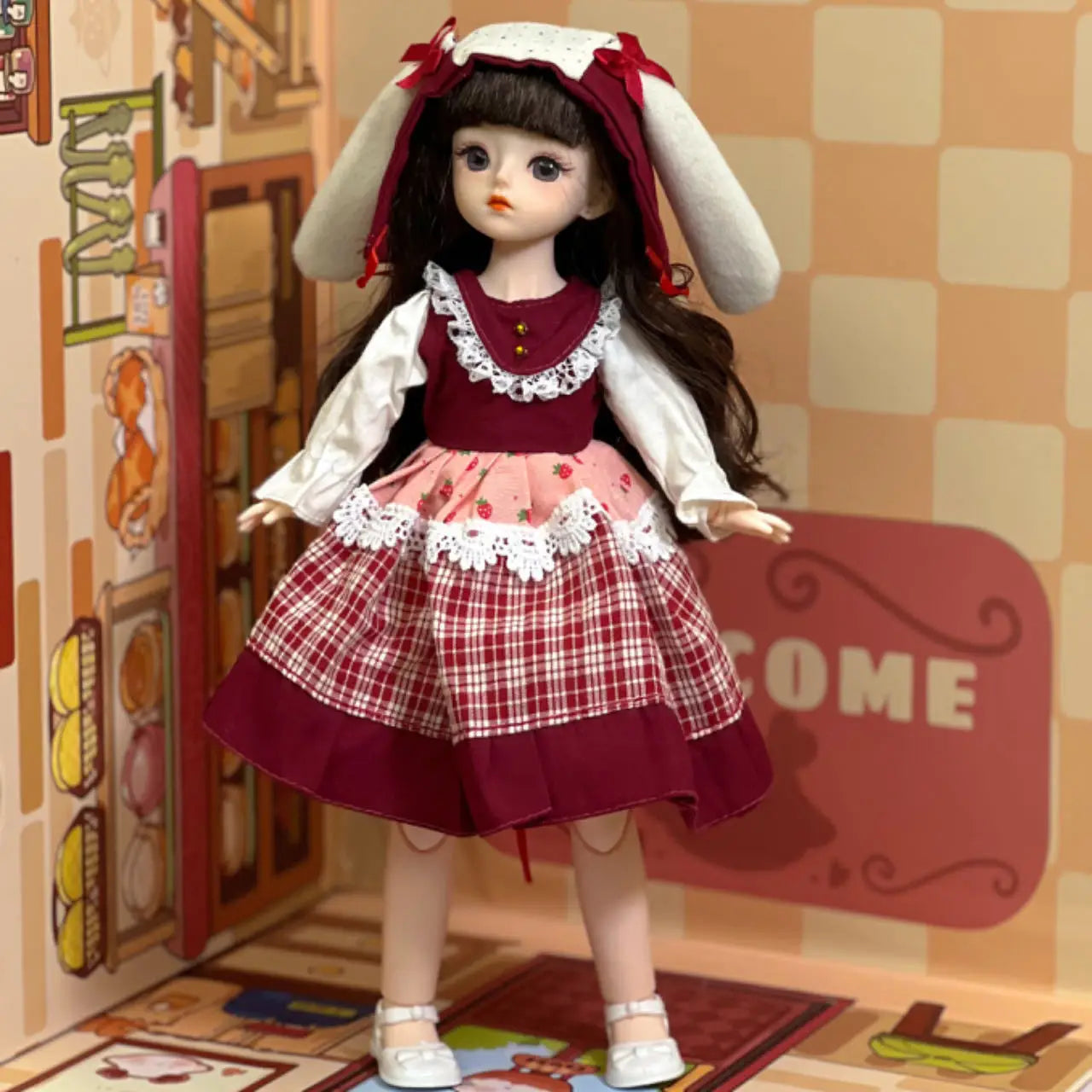 30cm Doll 6-point BJD Dress Doll Little Princess Lolita Girl Toy Doll Multi Joint
