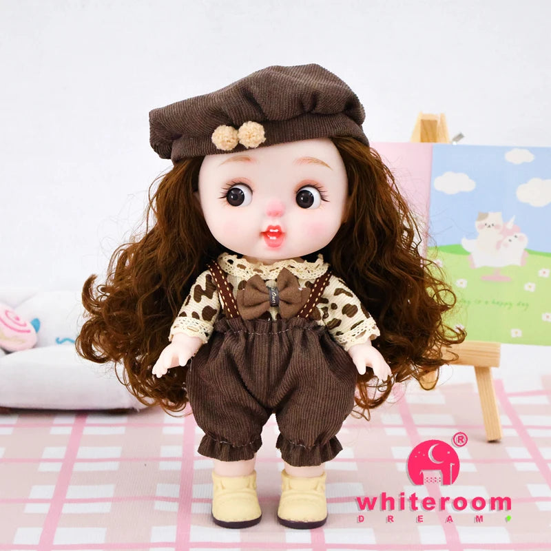 Dolls Toys Girl Doll Big Head Cute Baby Festival Gift Reborn Kids Dolls For Girls 25cm