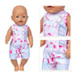 38cm Doll Clothes Pants Elephant Set for 17 Inch Doll Pajama Set Toys Wear