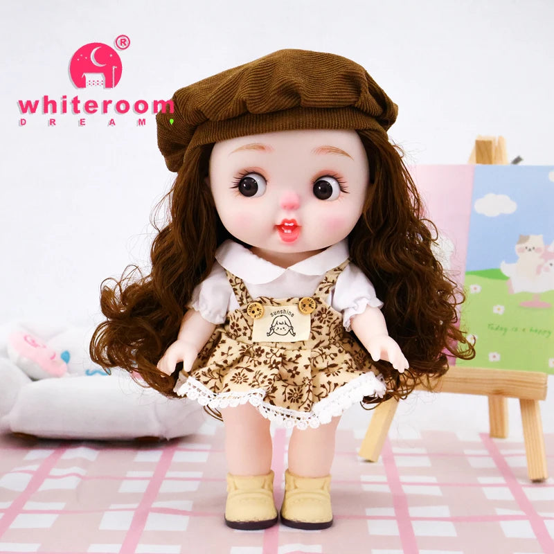 Dolls Toys Girl Doll Big Head Cute Baby Festival Gift Reborn Kids Dolls For Girls 25cm