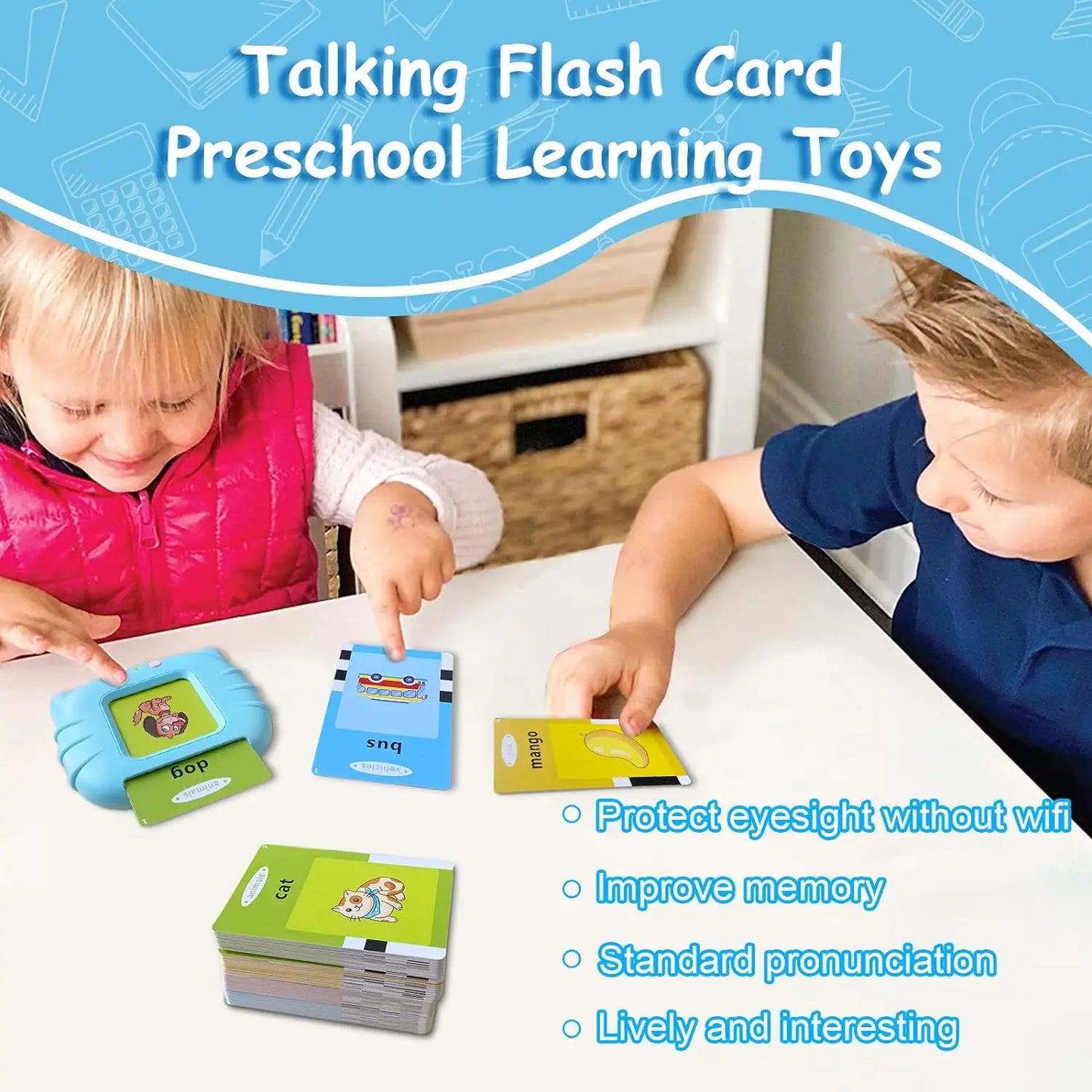 Early Education Flash Card Talking Flashcards for Kids Preschool