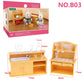 Forest Animal Family Dollhouse Furniture 1/12 Miniature Toys Girl Dolls