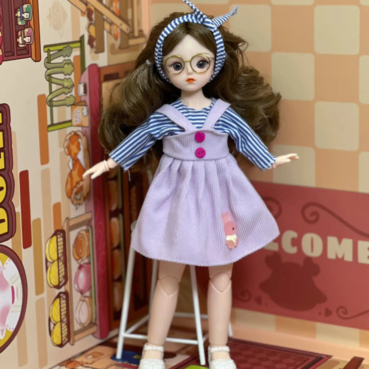30cm Doll 6-point BJD Dress Doll Little Princess Lolita Girl Toy Doll Multi Joint