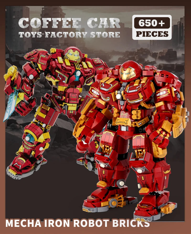 Superheroes Building Blocks Movie Hero Model Armor Iron Robot Bricks Toys