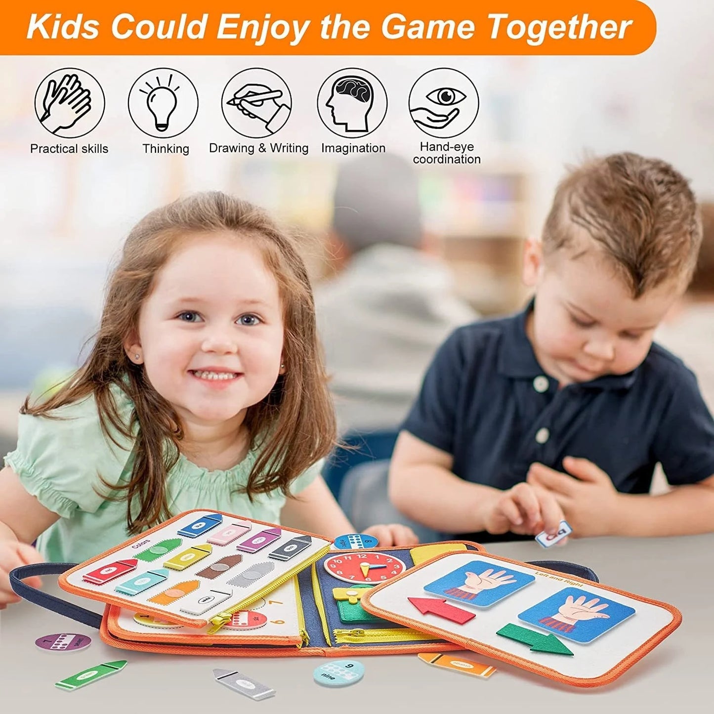 Toddler Busy Board Toddler Travel Toys Montessori Educational Toys