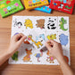 Early Montessori Education Puzzle Toys, Jigsaw Animal Color Shape cards