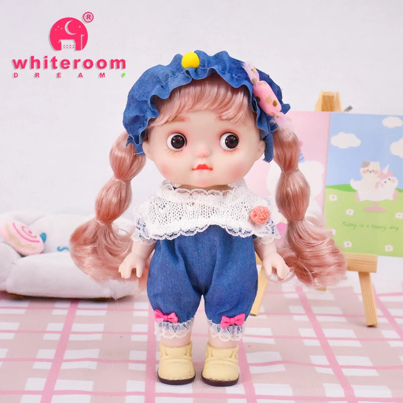 Dolls Toys Girl Doll Big Head Cute Baby Festival Gift Reborn Kids Dolls For Girls 25cm