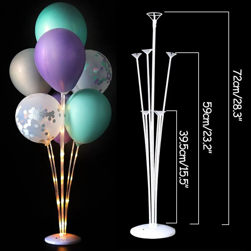 LED Light Balloons Stand Glow LED Baloon Column for Baby Shower Birthday Party Decor Wedding Ballon Stand Accessories