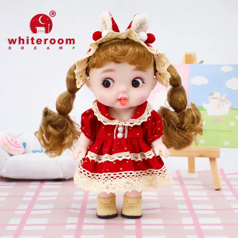 Dolls Toys Girl Doll Big Head Cute Baby Festival Gift Reborn Kids Dolls For Girls 25cm