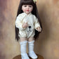 BZDOLL 55CM 22Inch Can Stand Reborn Baby Doll Soft Silicone Body Princess