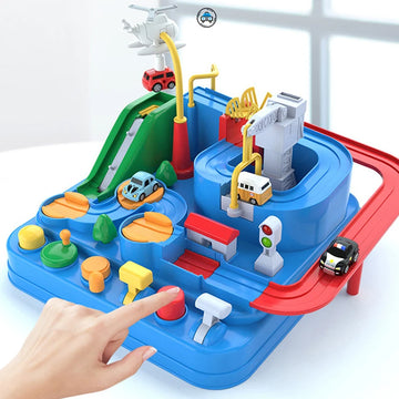 Racing Rail Car for Children Adventure Game Mechanical Interactive Train