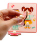 Children Hand Scratch Board Game, 3D Puzzle Early Education Matching Board Game